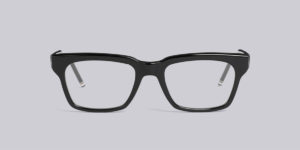 THOM BROWNE: TB418 - BLACK WAYFERER GLASSES